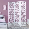 Homestyle4U Kambario pertvara, 130x2.2x175 cm, balta