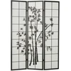 Homestyle4U Kambario pertvara, 132x2x179 cm, juoda