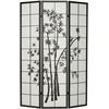 Homestyle4U Kambario pertvara, 132x2x179 cm, juoda