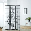 Homestyle4U Kambario pertvara, 132x2x179 cm, juoda