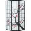 Homestyle4U Kambario pertvara, 132x2x179 cm, juoda, balta, raudona