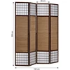 Homestyle4U Kambario pertvara, 160x200x1,8 cm, ruda