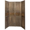 Homestyle4U Kambario pertvara, 160x2x170 cm, ruda
