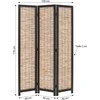 Homestyle4U Kambario pertvara, 120x2x170 cm, juoda ir ruda