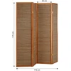 Homestyle4U Kambario pertvara, 176x2,2x175 cm, ruda