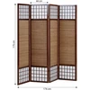 Homestyle4U Kambario pertvara, 176x2.2x175 cm, ruda