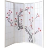 Homestyle4U Kambario pertvara, 176x2.2x179 cm, balta