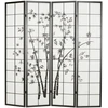 Homestyle4U Kambario pertvara, 176x2x179 cm, juoda
