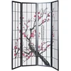 Homestyle4U Kambario pertvara, 176x2x179 cm, juoda, balta, raudona