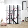 Homestyle4U Kambario pertvara, 176x2x179 cm, juoda, balta, raudona