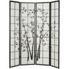 Homestyle4U Kambario pertvara, 176x2x179 cm, juoda