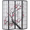 Homestyle4U Kambario pertvara, 176x2x179 cm, juoda, balta, raudona