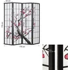 Homestyle4U Kambario pertvara, 176x2x179 cm, juoda, balta, raudona
