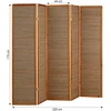 Homestyle4U Kambario pertvara, 220x2.2x175 cm, ruda