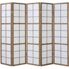 Homestyle4U Kambario pertvara, 220x2,2x175 cm, ruda