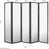 Homestyle4U Kambario pertvara, 220x2.2x179 cm, balta