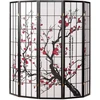Homestyle4U Kambario pertvara, 220x2x179 cm, juoda, balta, raudona