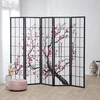Homestyle4U Kambario pertvara, 220x2x179 cm, juoda, balta, raudona