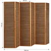 Homestyle4U Kambario pertvara, 264x2.2x175 cm, ruda