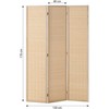 Homestyle4U Kambario pertvara, 120x2x170 cm, smėlio spalvos