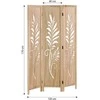 Homestyle4U Kambario pertvara, 120x2x170 cm, ruda