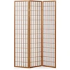 Homestyle4U Kambario pertvara, Shoji 3 dalių sulankstoma, 132x2.2x175 cm, ruda