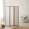 Homestyle4U Kambario pertvara, Shoji 3 dalių sulankstoma, 132x2.2x175 cm, ruda