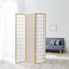 Homestyle4U Kambario pertvara, Shoji 3 dalių sulankstoma, 132x2,2x175 cm, ruda
