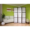Homestyle4U Kambario pertvara, Shoji sulankstoma 3 dalių, 132x2,2x175 cm, juoda