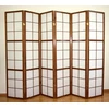 Homestyle4U Kambario pertvara, Shoji sulankstoma, 264x2.2x175 cm, ruda