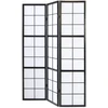 Homestyle4U Kambario pertvara, Shoji sulankstoma 3 dalių, 132x2,2x175 cm, juoda