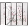 Homestyle4U Kambario pertvara, 220x2x179 cm, juoda, balta, raudona