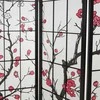 Homestyle4U Kambario pertvara, 220x2x179 cm, juoda, balta, raudona