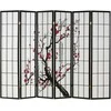 Homestyle4U Kambario pertvara, 263x2x179 cm, juoda
