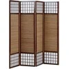 Homestyle4U Kambario pertvara, 176x2.2x175 cm, ruda