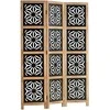 Homestyle4U Kambario pertvara, 120x2x170 cm, juoda, ruda