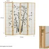 Homestyle4U Kambario pertvara, 176x2x179 cm, ruda