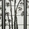Homestyle4U Kambario pertvara, 132x2x179 cm, juoda