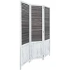 Homestyle4U Kambario pertvara, 120x2x170 cm, ruda, balta