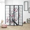 Homestyle4U Kambario pertvara, 176x2x179 cm, juoda, balta, raudona