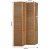 Homestyle4U Kambario pertvara, 160x200x1.8 cm, ruda