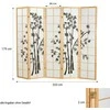 Homestyle4U Kambario pertvara, 220x2x179 cm, ruda