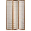 Homestyle4U Kambario pertvara, Shoji 3 dalių sulankstoma, 132x2.2x175 cm, ruda