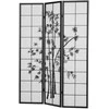 Homestyle4U Kambario pertvara, 132x2x179 cm, juoda