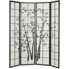 Homestyle4U Kambario pertvara, 176x2x179 cm, juoda