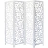 Homestyle4U Kambario pertvara, 173x2.2x175 cm, balta