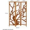 Homestyle4U Kambario pertvara, 130x2.2x175 cm, ruda