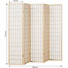 Homestyle4U Kambario pertvara, 220x2,2x175 cm, ruda
