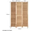 Homestyle4U Kambario pertvara, 120x2x170 cm, ruda