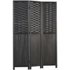 Homestyle4U Kambario pertvara, 120x2.2x170 cm, juoda